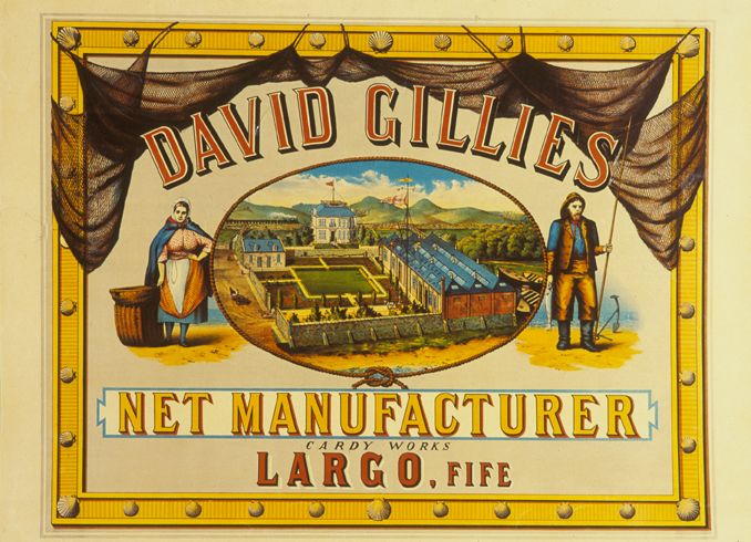 poster for Gillies of Largo, net manufacturer