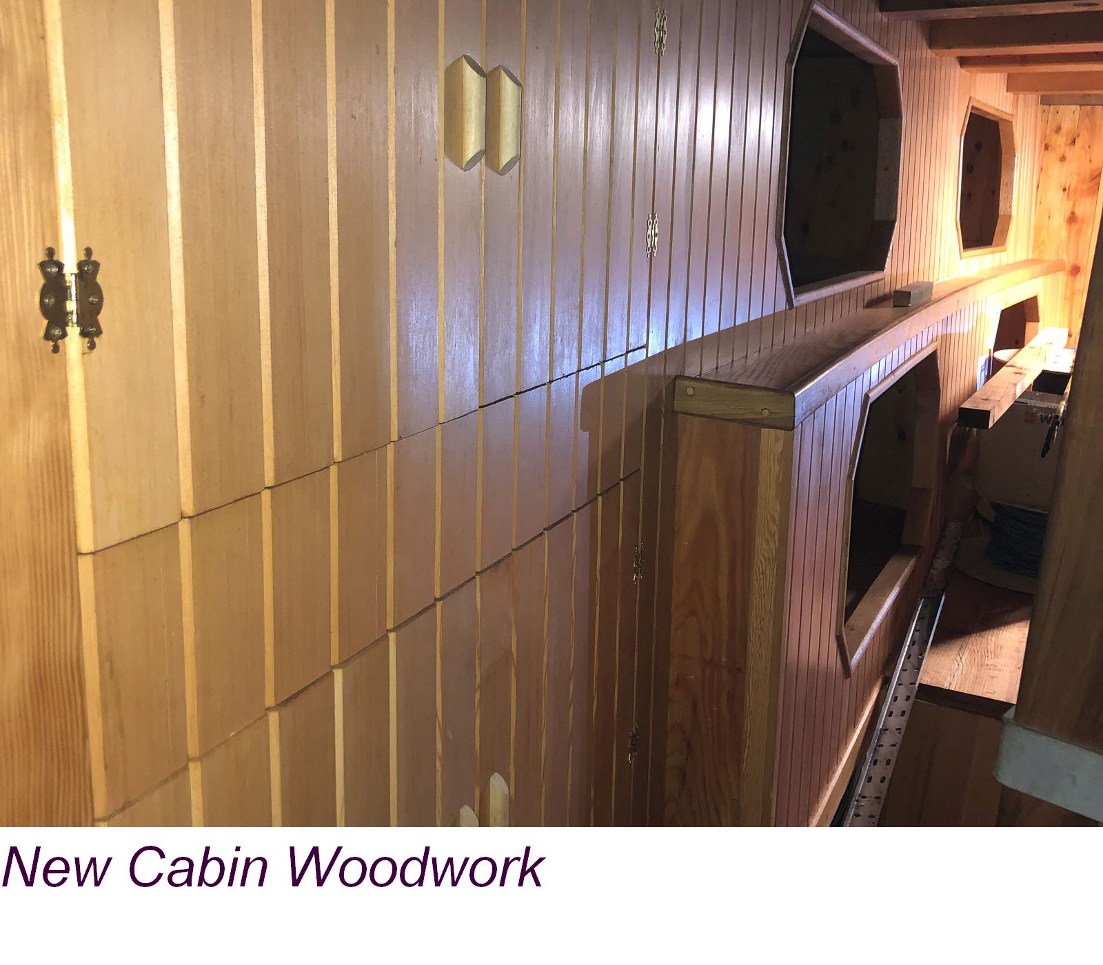 Cabin woodwork