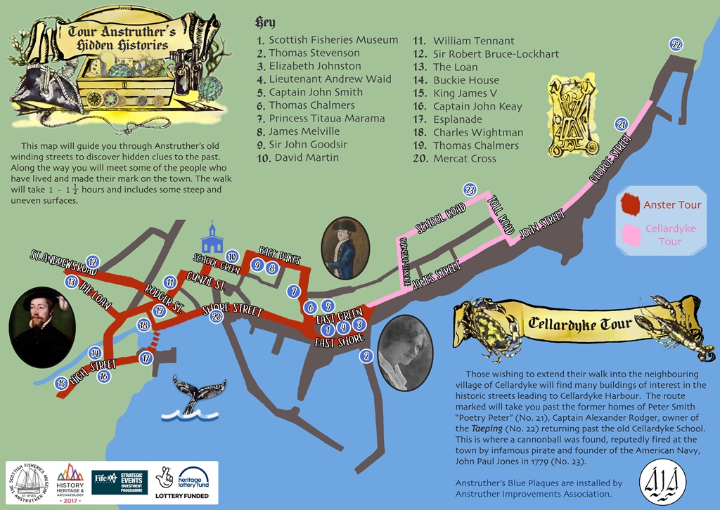 Anstruther Town Trail map