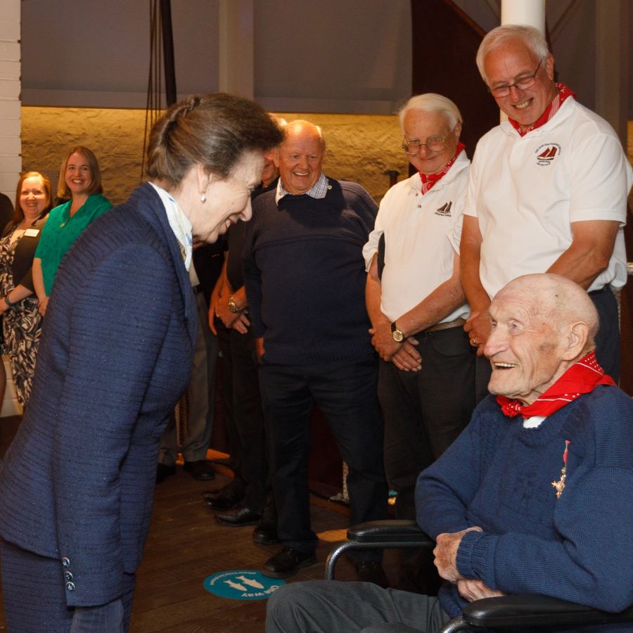 HRH Princess Royal meeting staff and volunteers