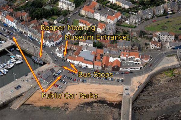 Car park and bus stop map